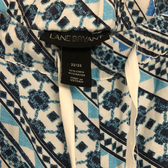 LANE BRYANT blue Aztec print joggers - Picture 4 of 6